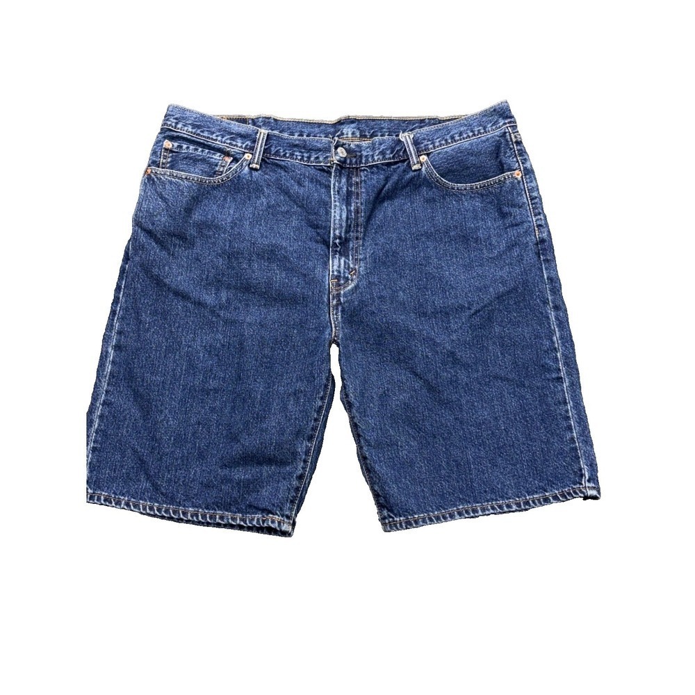 Levis 505 Denim Shorts Mens W42‎ Blue Knee Length Classic Straight Jean Casual